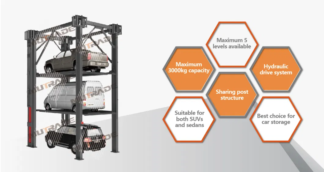 4 Post Hydraulic Car Garage Storage Parking System