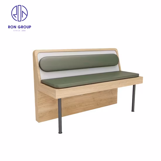 현대 디자인 호텔 다방 부스 좌석 라운지 소파 세트 다방 테이블과 의자 호화스러운 나무로 되는 대중음식점 가구